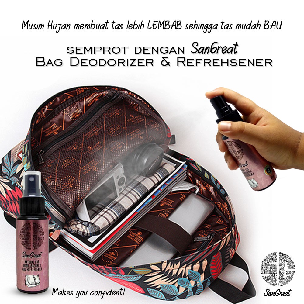 Bag deodorizer Pewangi parfum penghilang bau tas dompet refreshener dari SanGreat