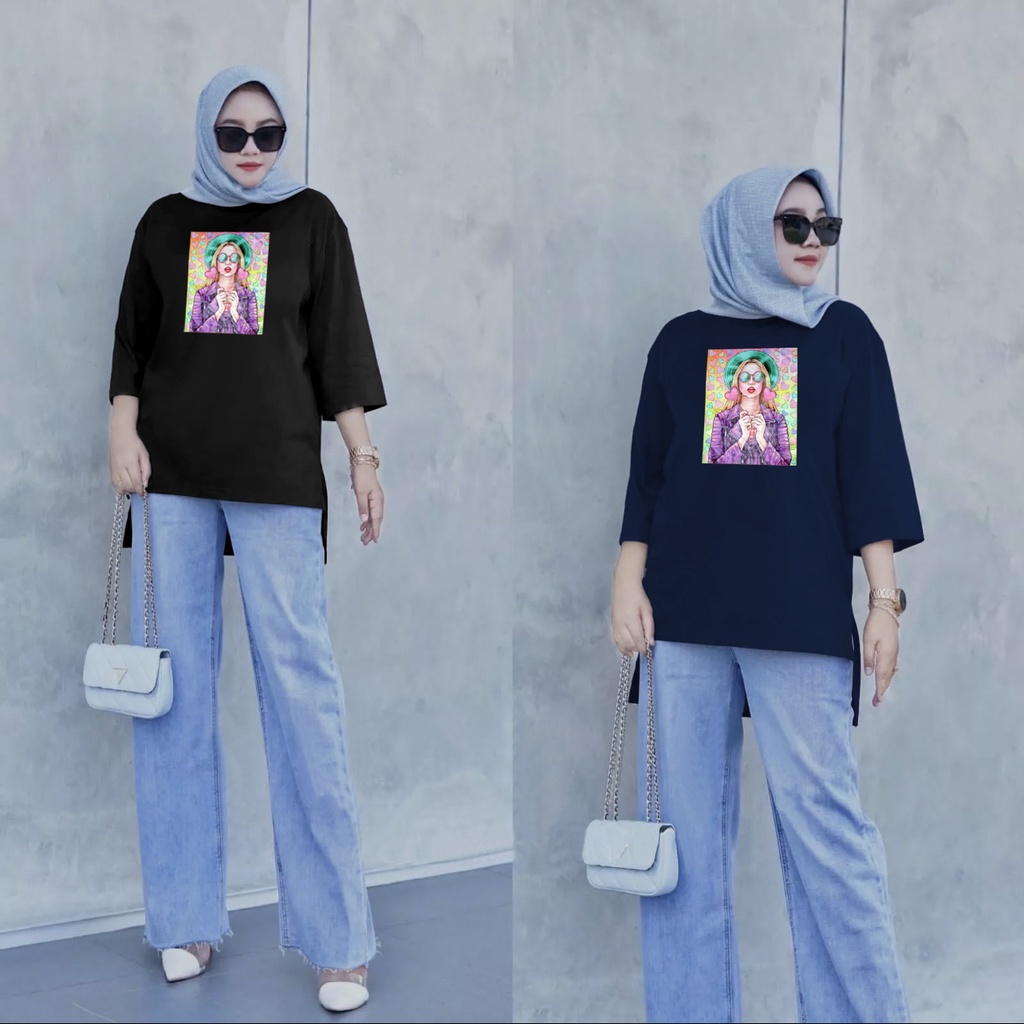 GR ATASAN OVERSIZE TERKINI M0DEL PENGUIN APLIKASI DTF SR104