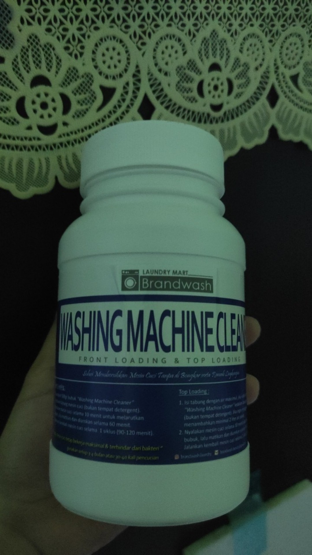Brandwash Washing Machine Cleaner 500gr Sabun Pembersih Mesin Cuci Front N Top Loading