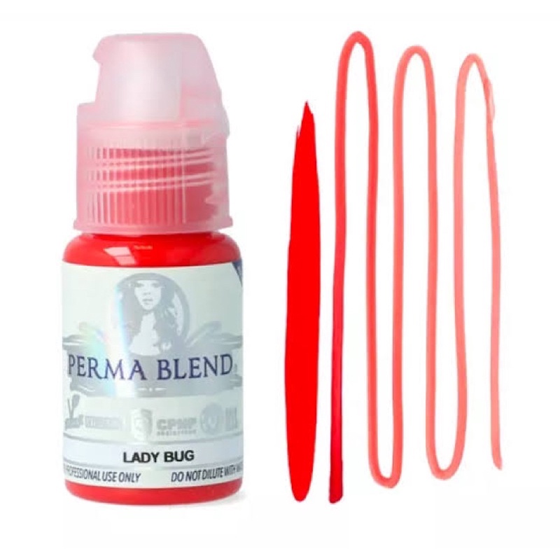 TINTA SULAM BIBIR ORIGINAL PERMABLEND MADE IN USA LADY BUG 15 ML