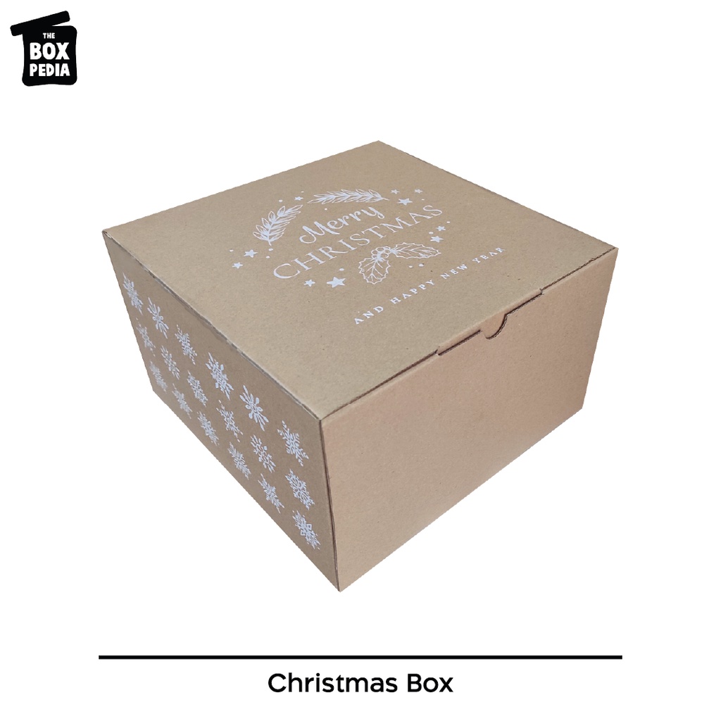 

Corrugated Christmas Box Cocok Untuk Packaging Kue, Kado, dll 25x25x15