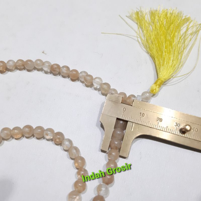 Kalung Tasbih Batu Citrine 6mm 99butir natural