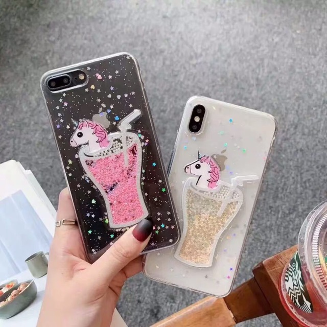 Unicorn Drink Case iPhone Oppo Vivo Xiaomi Samsung Realme M31 M21 A1k A21s A80 Note 20 9 8 5 6 redmi