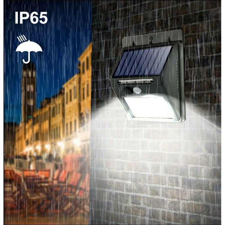 Lampu Solar Sensor Gerak Outdoor Weatherproof LED Super Terang