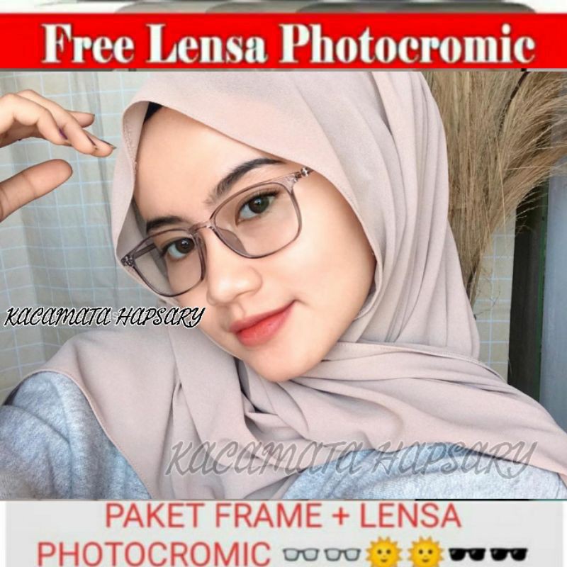 FRAME KACAMATA LENTUR 2135 | FREE LENSA PHOTOCROMIC | KACAMATA MINUS | KACA MATA ANTI RADIASI