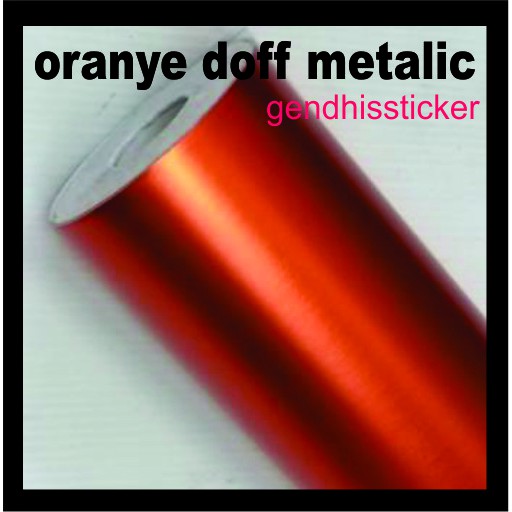 

skotlet stiker orange doff metalik murah 50 x 45 cm
