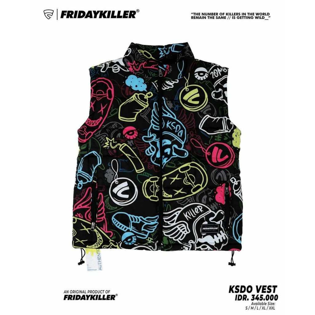 JAKET VEST FRIDAY KILLER KSDO ORIGINAL