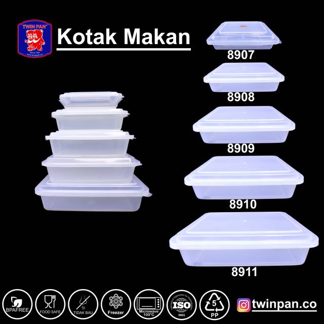 KOTAK MAKAN TWINPAN _ 8908_1 LUSIN