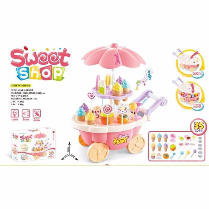 dough ice cream cart playset