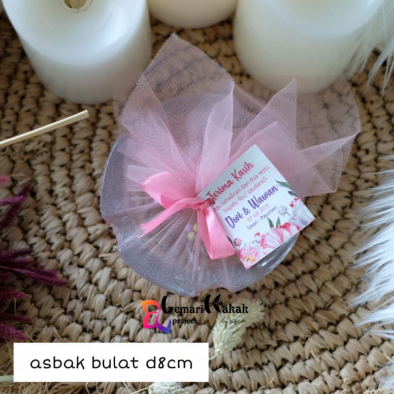 Souvenir Asbak Kaca Bulat