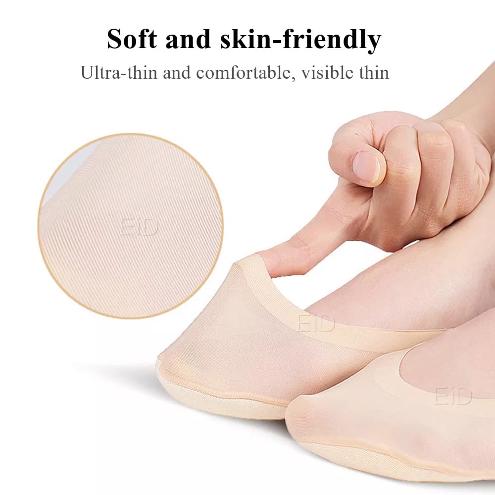 SEPASANG INSOLE SEPATU WANITA ALAS KAKI 3D TAK TERLIHAT INVISIBLE INSOLE EMPUK BANTALAN KAKI EMPUK