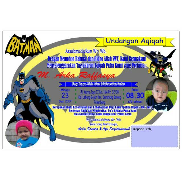 108+ Contoh Undangan Khitanan Karakter Gratis Terbaru