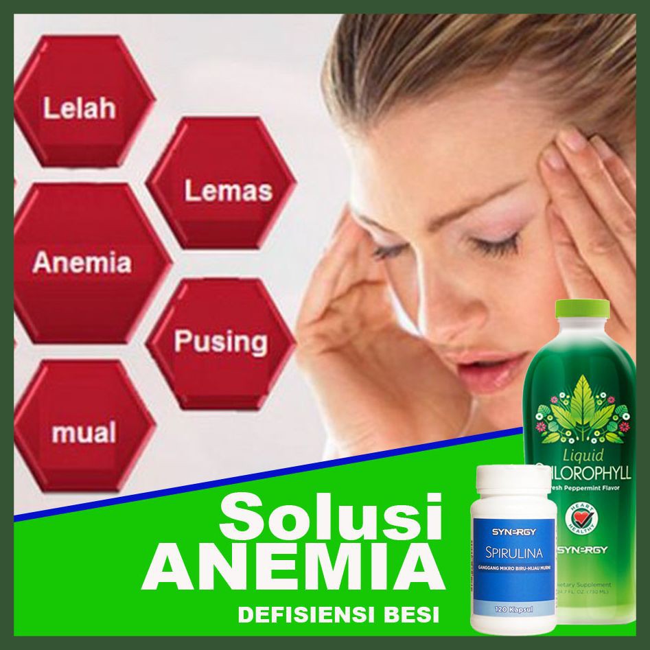 SUPLEMEN/HERBAL Minuman Penambah Darah (Klorofil + Spirulina Synergy)