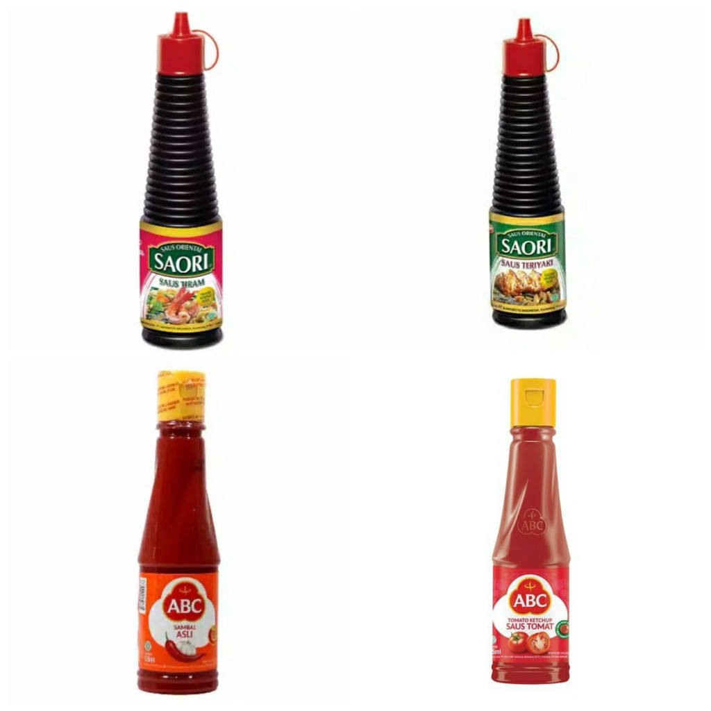 Saori Saus Tiram / Saori Saus Teriyaki / ABC Saus Sambal / ABC Saus Tomat