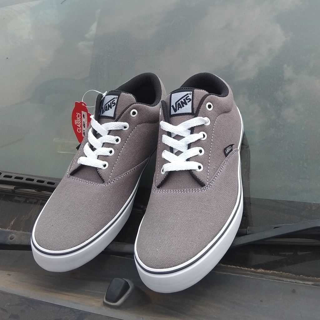 Sepatu Cowok Vans Authentic Era Abu-abu sepatu casual Sekolah