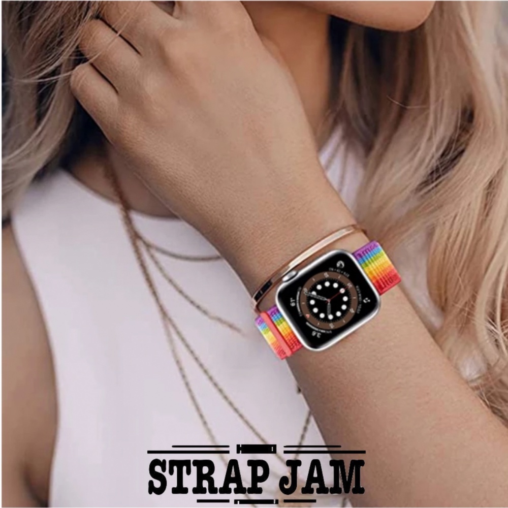 Strap Apple Watch 38mm 40mm 41mm - Tali Jam Tangan Sport Loop Nilon