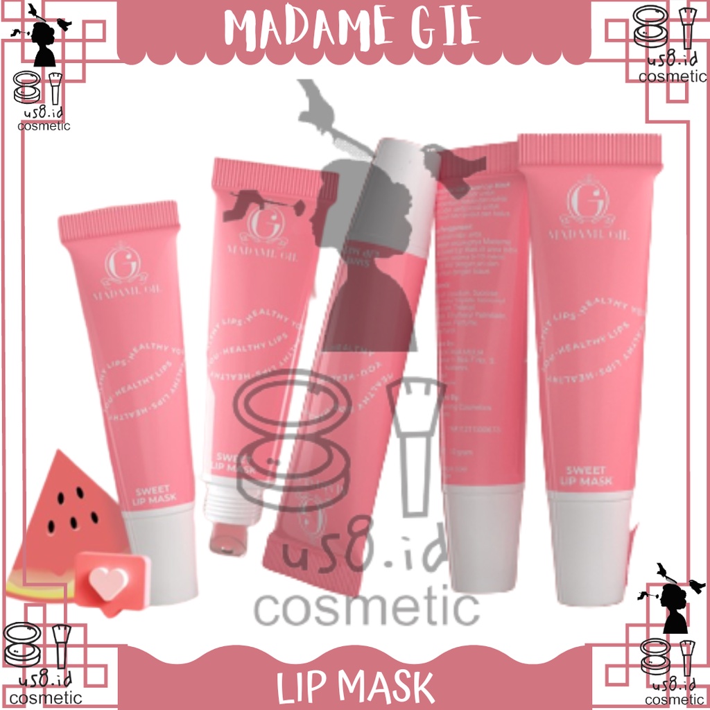 Madame Gie Sweet Lip Mask - Masker Scrub Bibir Cerah