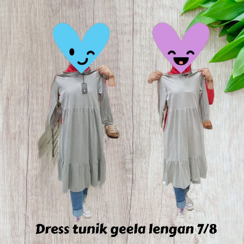 Dres tunik geela