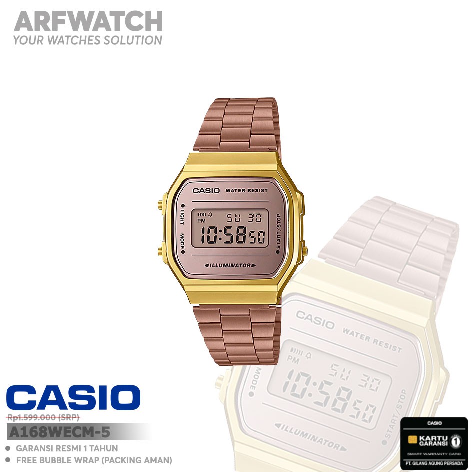 Casio General A168WECM-5 / A168WECM-5DF Original