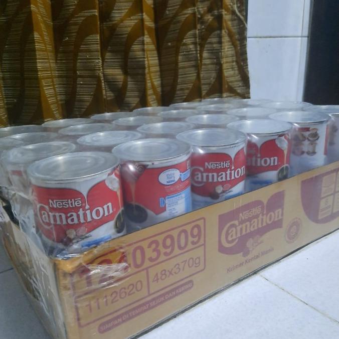 

BAYAR DITEMPAT 1 Dus Susu Carnation SKM Susu Krimer Kental Manis 370 Gr Isi 48 Kaleng