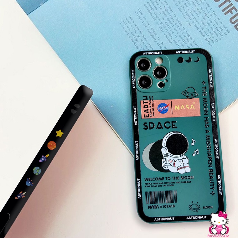 Soft Case Tpu Motif NASA Astronot Untuk iPhone 7 8 6 6s plus SE 2020 11 XR X XS max 13 12 pro max