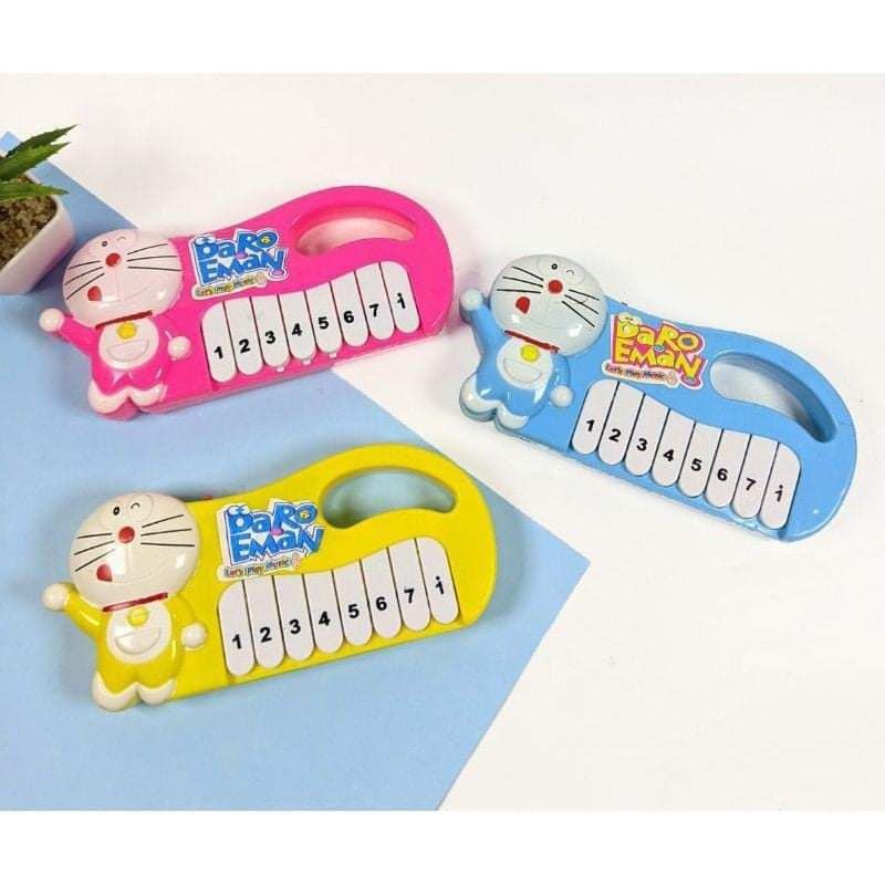 RATUDELI Mainan Edukasi Anak Piano Doraemonn Musik - Musical Piano