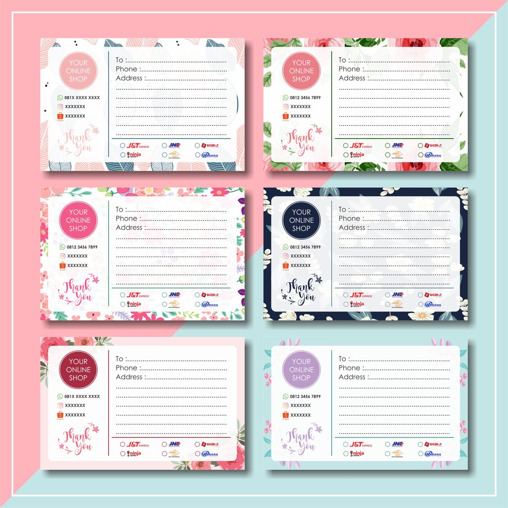 

(min 50 lbr) STICKER LABEL PENGIRIMAN / STICKER LABEL / STICKER CUSTOM