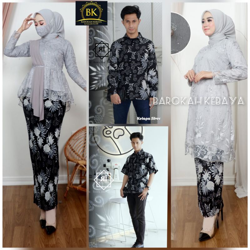 COUPLE KEBAYA DAN BATIK / KEBAYA SERAGAM / KEBAYA TUNIK / KEBAYA WISUDA / COUPLE BATIK KEKUARGA