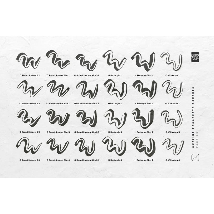 Outline - Procreate Brushes