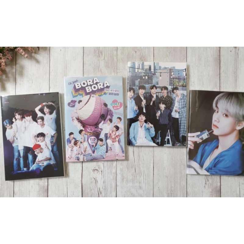 BUKU TULIS sampul Plastik BTS