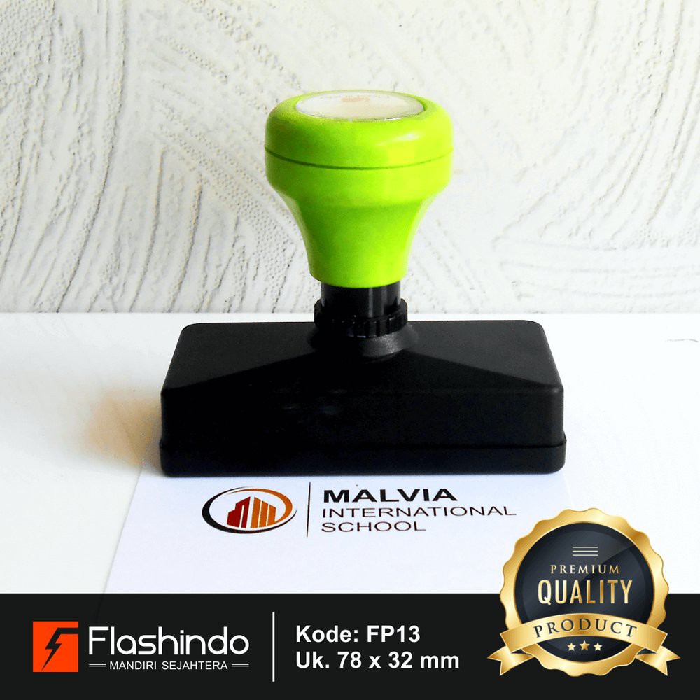 

Flashindo - Stempel Warna Persegi Panjang - Ukuran 78 x 32 mm - Pes
