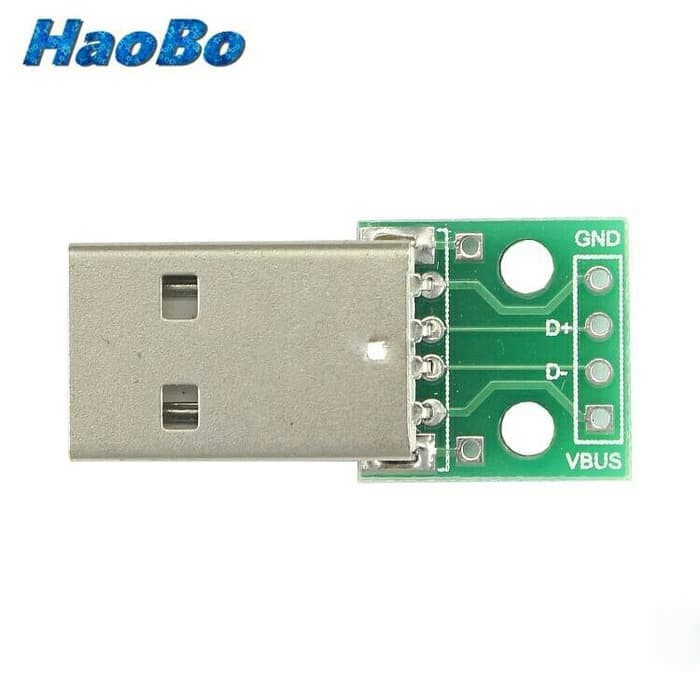 USB Male To Dip adapter 2.54mm 4P Plug pcb board Converter module