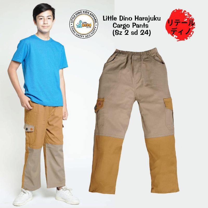 Littledino Chinos Anak Cargo 1 - 15 Harajuku