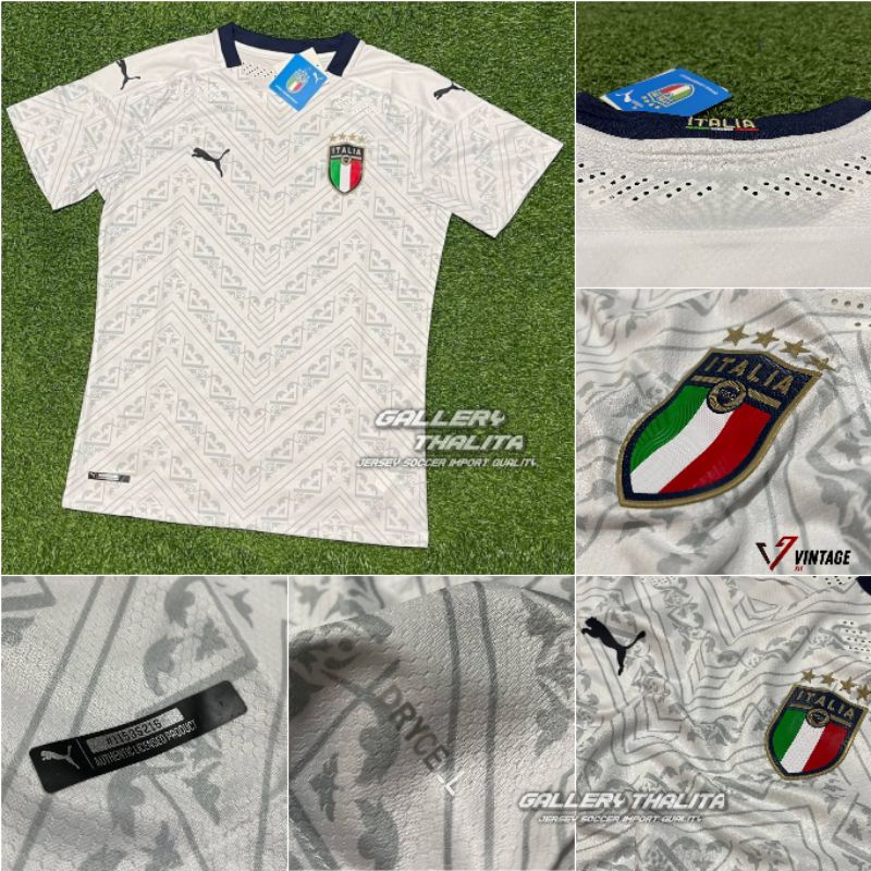 Jersey Bola Grade Ori Player Issue Italy / Italia Away Euro 2021