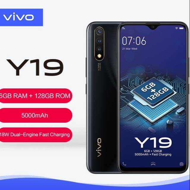 VIVO Y19 6 RAM+128 GB