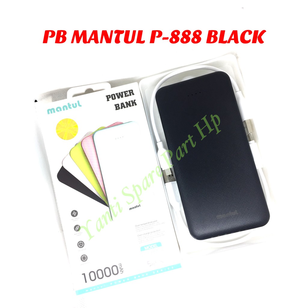 Power Bank mantul P888 Real Capacity 10000mAh Original New