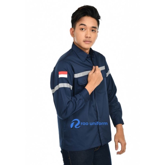 Atasan Werpack murah Baju safety kemeja kerja lapangan karyawan pabrik comunity komunitas bengkel