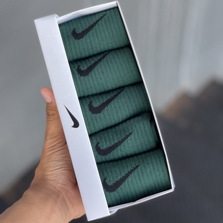 NIKE SOCK/ KAOS KAKI NIKE / NIKE SOCK ORIGINAL INDONESIA BNWB / 1BOX 5PSG HIJAU BOTTLE