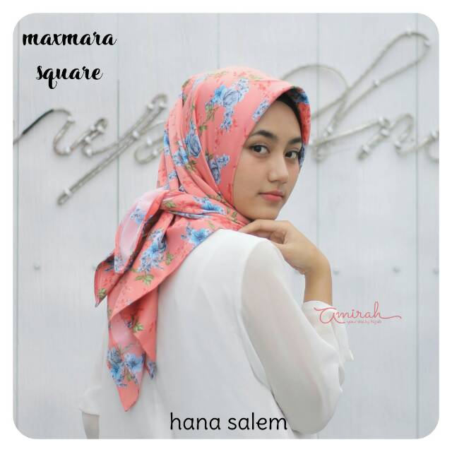 Segiempat maxmara hana / maxmara square / jilbab maxmara murah / hijab maxmara