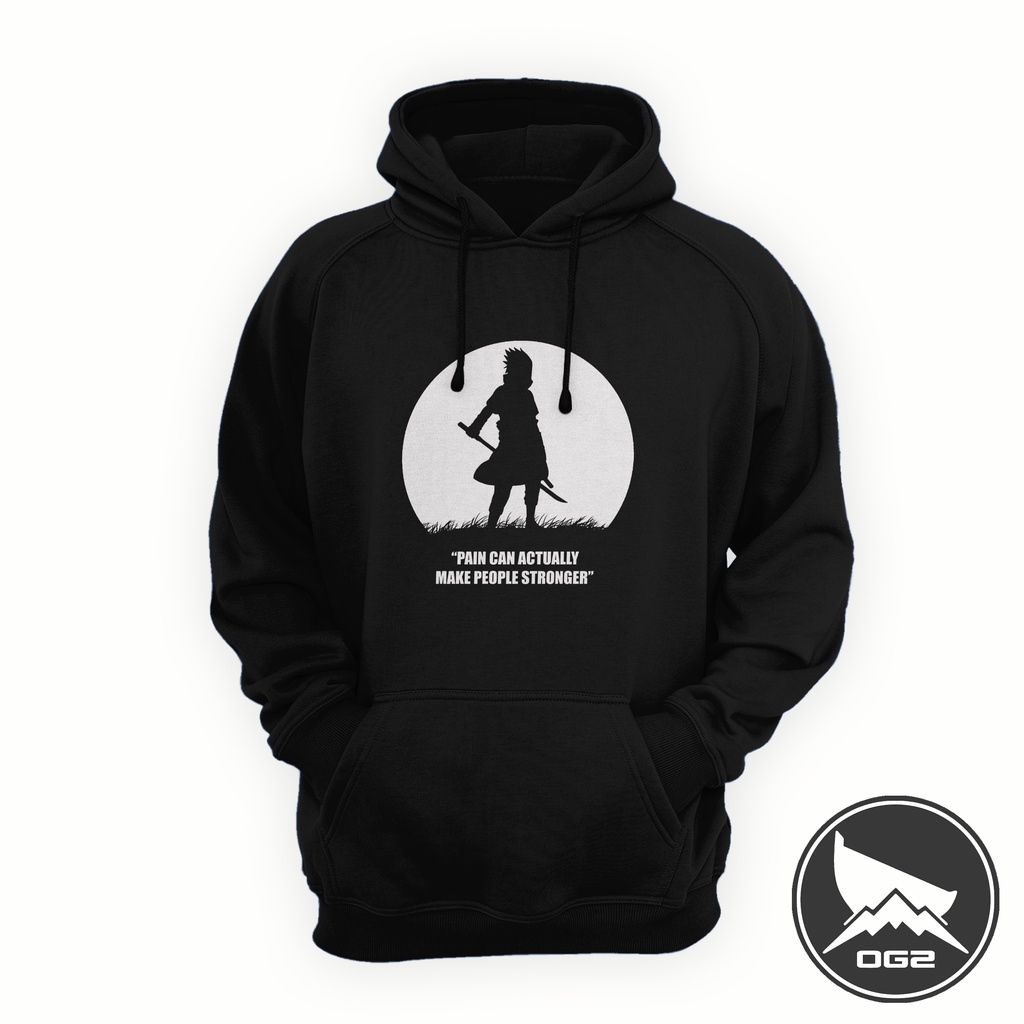 Hoodie anime sasuke uciha sharingan naruto A108 jaket pria wanita OG2 2B A