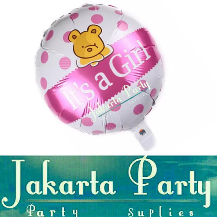 Balon Foil It's a Girl / Balon Karakter Baby Girl / Balon Baby Shower