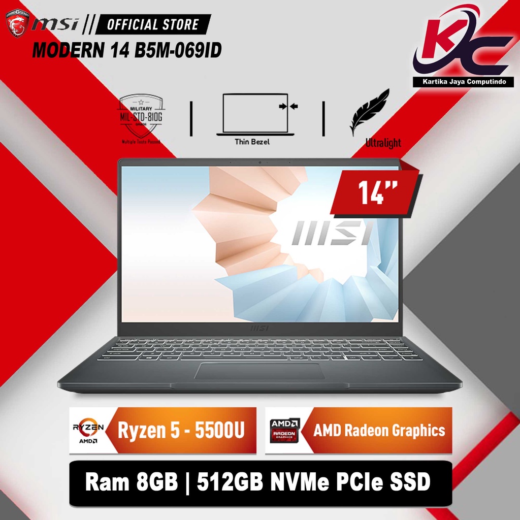 MSI MODERN 14 B5M-069ID R5-5500U