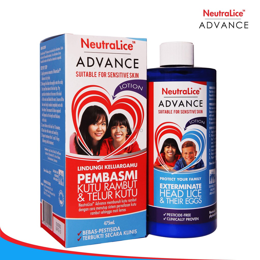 NeutraLice Advance Lotion 475ml Obat Kutu Rambut Bebas Pestisida