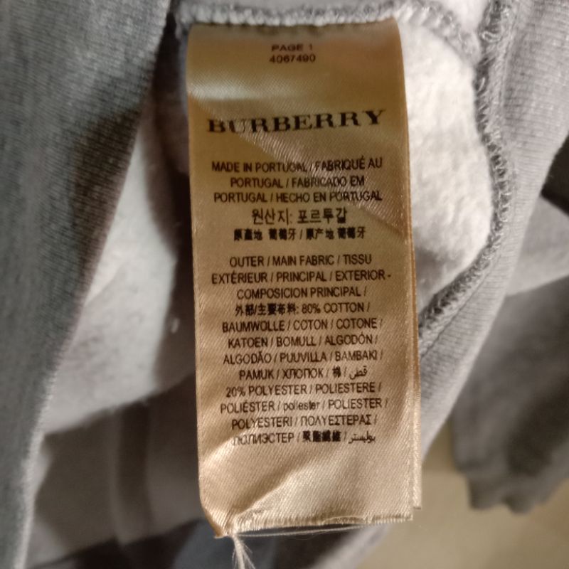 Jual CREWNECK BURBERRY/CN SECOND BRANDED/SEKEN/PL/MADE IN PORTUGAL | Shopee  Indonesia