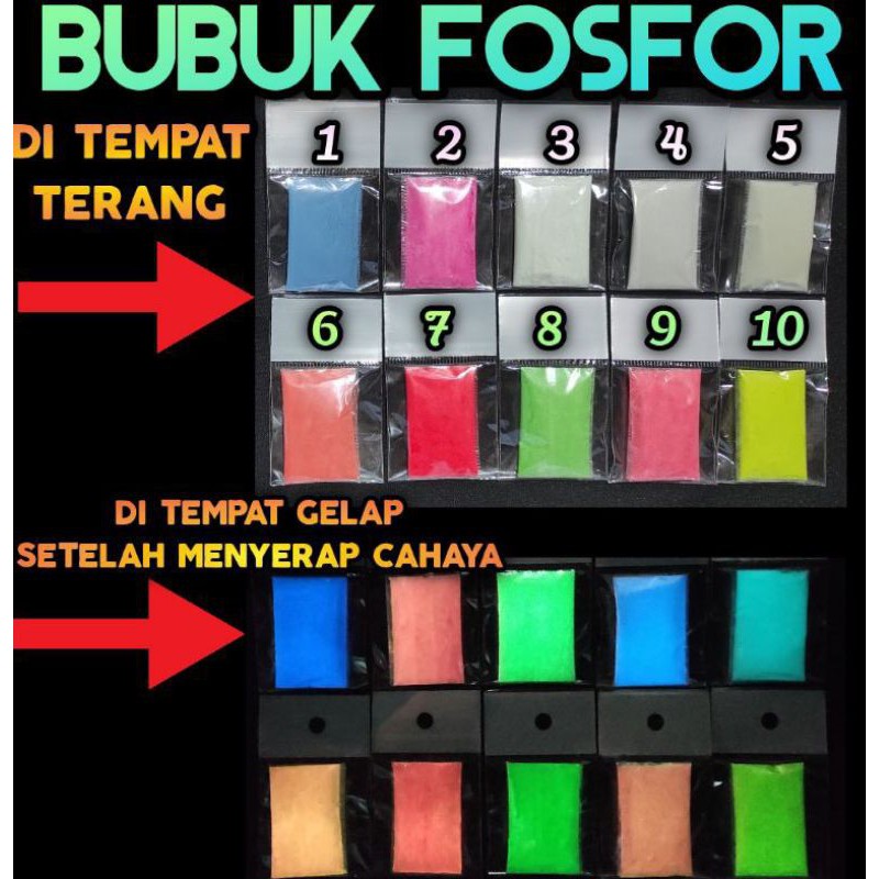 Bubuk Fosfor ( Glow In The Dark)