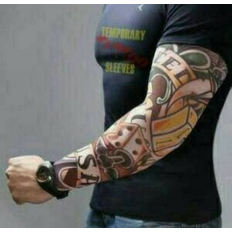 Manset Tatto Tato Manset Tangan Arm Slave Tatoo Kiri Dan Kanan Shopee Indonesia