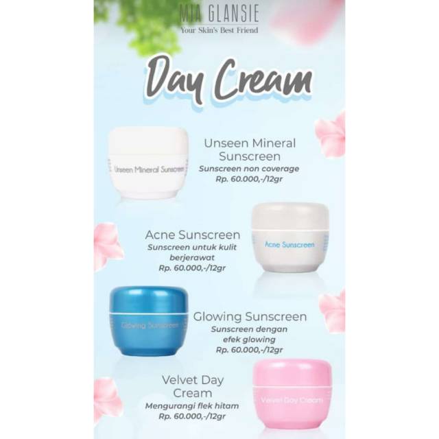 Day cream mia glansie