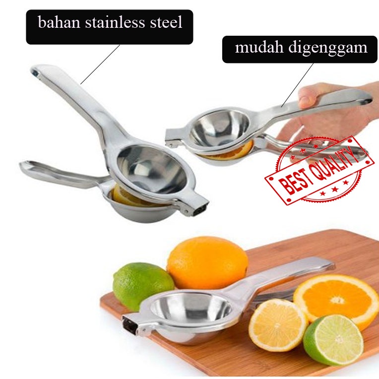 Hobby Shopping - Perasan Lemon / Pesaran Jeruk / Alat Pemeras Stainless Steel / Lemon Squeezer