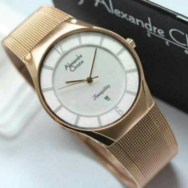Jam tangan pria Alexandre Christie 8331 MDBRGSL original