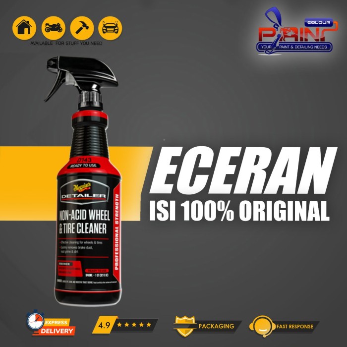 Meguiars Non-Acid Wheel &amp; Tire Cleaner DRTU14332 ECERAN- Paint Colour